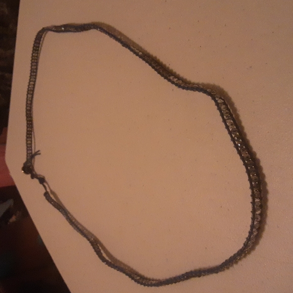 Victoria Emerson Long 36" Blue Bling Necklace - Picture 6 of 6